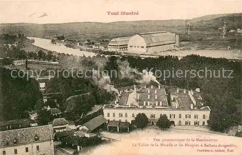 AK / Ansichtskarte Toul_54 Vue panoramique de la Manutention La Vallee de la Moselle et les Hangars a Ballons dirigeables 