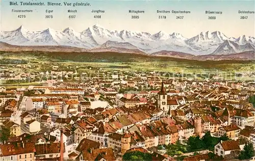 AK / Ansichtskarte Biel_Bienne Panorama Biel Bienne