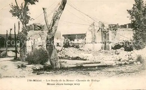 AK / Ansichtskarte St Mihiel_55 Les Bords de la Meuse Chemin de Halage 