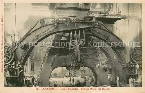 AK / Ansichtskarte Le_Creusot_71 Usines Schneider Marteau Pilon 100 tonnes 