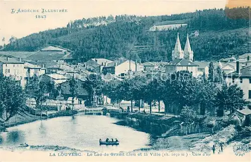 AK / Ansichtskarte La_Louvesc_07 Le Lac de Grand Lieu et la Ville 