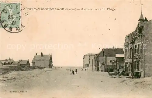 AK / Ansichtskarte Fort Mahon Plage Avenue vers la Plage Fort Mahon Plage