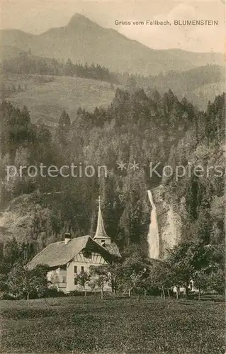 AK / Ansichtskarte Blumenstein_BE Blick vom Fallbach Kapelle Blumenstein_BE