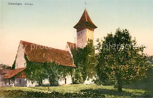 AK / Ansichtskarte Scherzligen_BE Kirche 