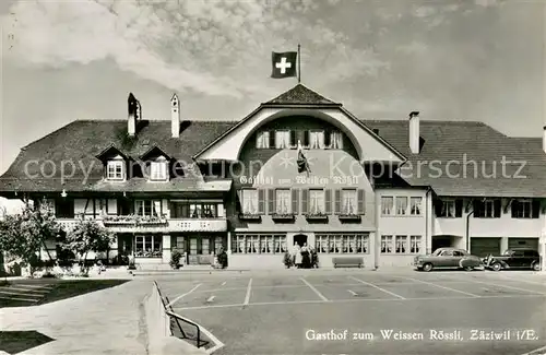 AK / Ansichtskarte Zaeziwil_BE Gasthof zum Weissen Roessli 