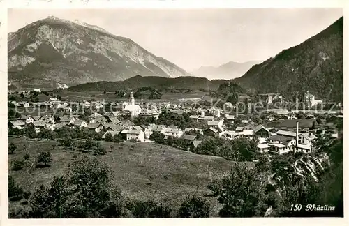 AK / Ansichtskarte Rhaezuens Panorama Feldpost Rhaezuens