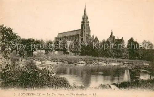 AK / Ansichtskarte Bon_Secours_Bonsecours_France Basilique 