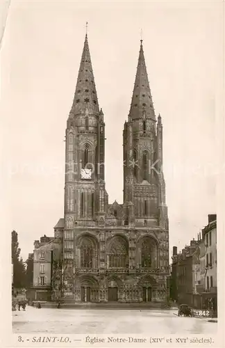 AK / Ansichtskarte Saint_Lo Eglise Notre Dame XIVe et XVIe siecles Saint_Lo