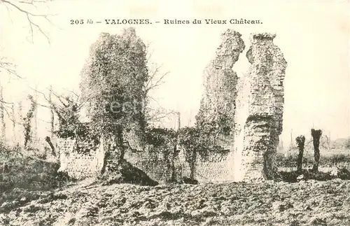 AK / Ansichtskarte Valognes Ruines du vieux chateau Valognes