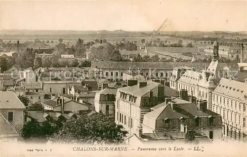 AK / Ansichtskarte Chalons sur Marne Panorama vers le lycee 