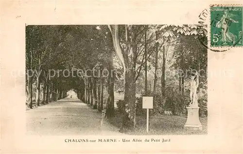 AK / Ansichtskarte Chalons sur Marne Allee du Petit Jard 