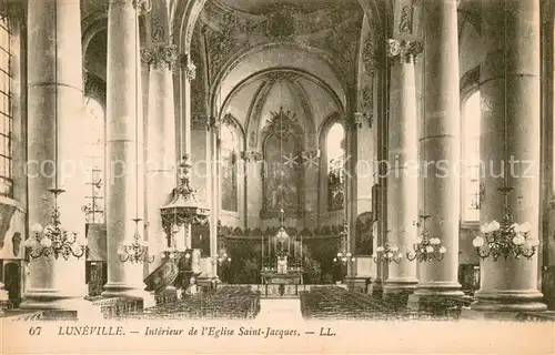 AK / Ansichtskarte Luneville_54 Interieur de l Eglise Saint Jacques 