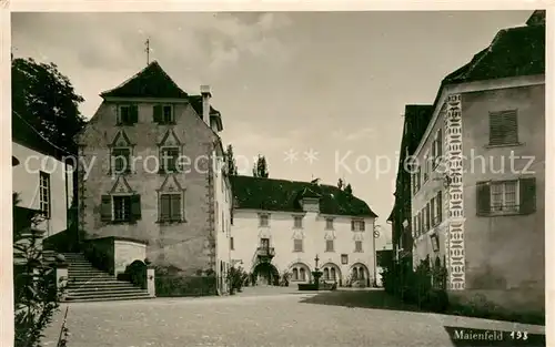 AK / Ansichtskarte Maienfeld_GR Ortspartie Feldpost 