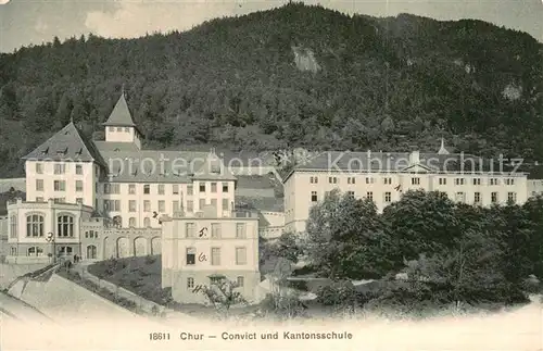 AK / Ansichtskarte Chur_GR Convict und Kantonsschule Chur_GR