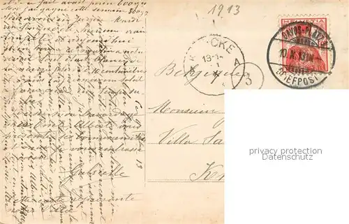 AK / Ansichtskarte Davos_Platz_GR Panorama mit Kirche Davos_Platz_GR