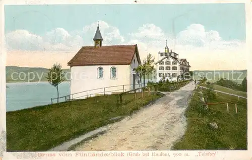 AK / Ansichtskarte Grub_AR Kapelle Hotel Fuenflaenderblick Grub_AR