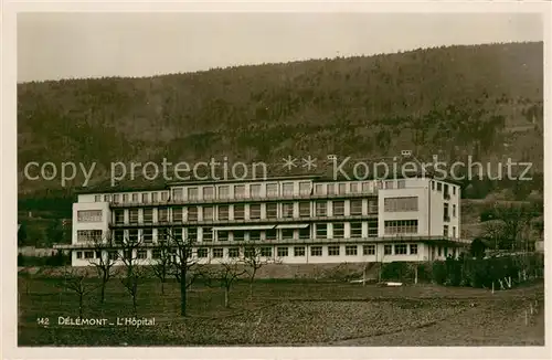 AK / Ansichtskarte Delemont Hopital Delemont