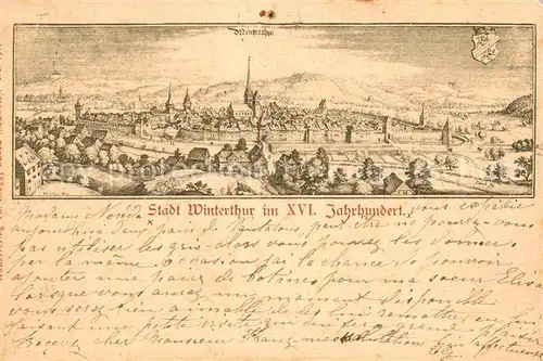 AK / Ansichtskarte Winterthur__ZH Stadt Winterthur im XVI Jahrhundert 