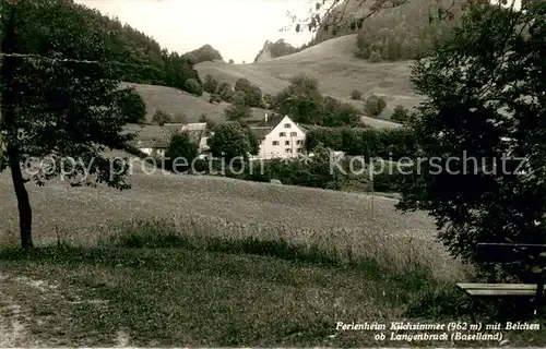 AK / Ansichtskarte Langenbruck__BL Ferienheim Kilchzimmer mit Belchen 