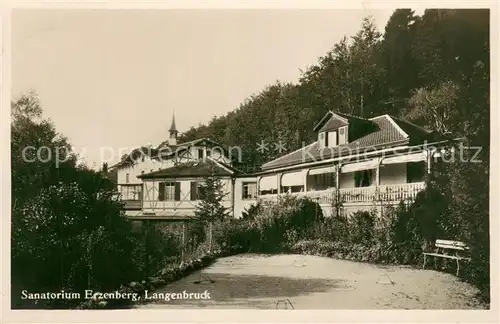 AK / Ansichtskarte Langenbruck__BL Sanatorium Erzenberg 