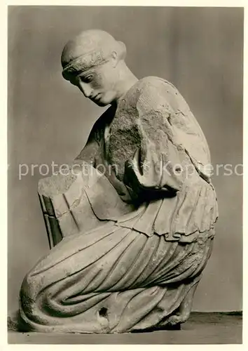 AK / Ansichtskarte Skulpturen Ostgiebel des Zeustempels 