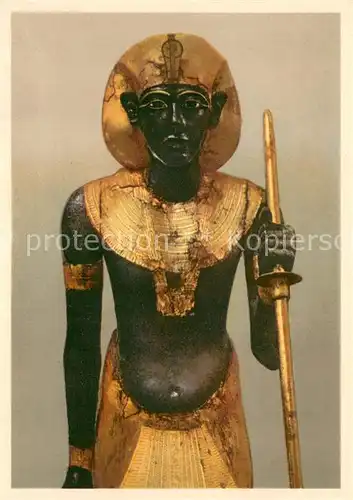 AK / Ansichtskarte Skulpturen Grabschatz des Koenigs Tutench Amun 