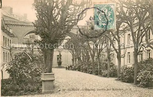 AK / Ansichtskarte Elbeuf_76 Hopital Jardin des Malades 