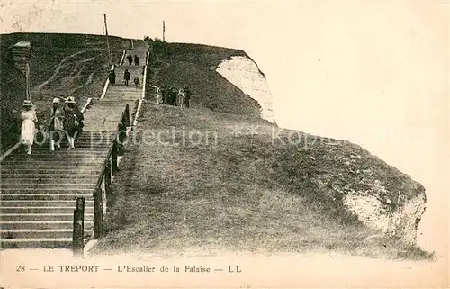 AK / Ansichtskarte Le_Treport_76 Escalier de la falaise 