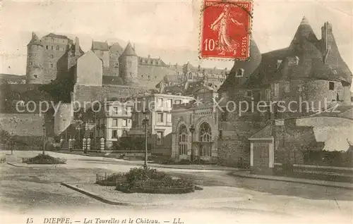 AK / Ansichtskarte Dieppe_76 Les tourelles et le chateau 