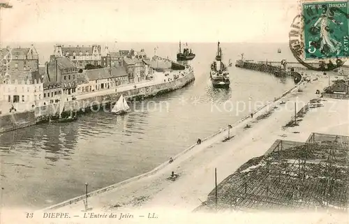 AK / Ansichtskarte Dieppe_76 Entree des jetees 