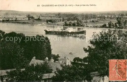 AK / Ansichtskarte Caudebec en Caux Vue prise du Calidu Caudebec en Caux