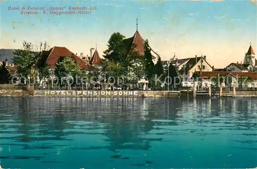AK / Ansichtskarte Kuesnacht_Zuerichsee Hotel Pension Sonne Kuesnacht Zuerichsee