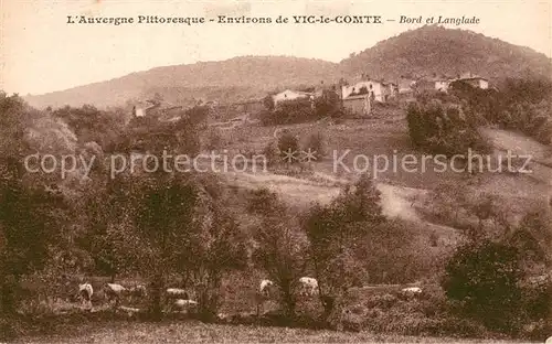 AK / Ansichtskarte Vic le Comte L Auvergne pittoresque Bord et Langlade Vic le Comte