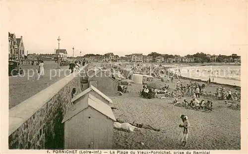 AK / Ansichtskarte Pornichet La plage du vieux Pornichet vue prise du remblai Pornichet