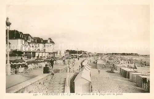 AK / Ansichtskarte Pornichet Vue generale de la plage vers la pointe Pornichet