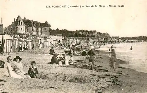 AK / Ansichtskarte Pornichet Vue de la plage maree haute Pornichet