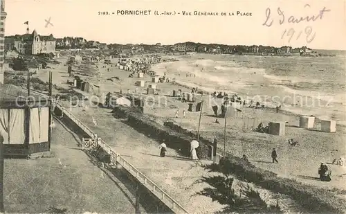 AK / Ansichtskarte Pornichet Vue generale de la plage Pornichet