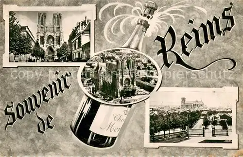 AK / Ansichtskarte Reims_51 Cathedral vue panoramique Champagne 