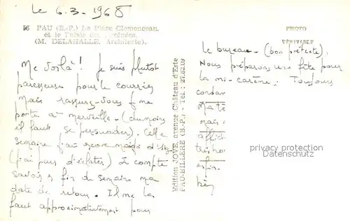 AK / Ansichtskarte Pau_64 Place Clemenceau Palais des Pyrenees 