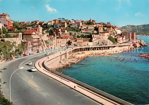 AK / Ansichtskarte Marseille_13 Promenade de la Corniche Plage du Prophete 