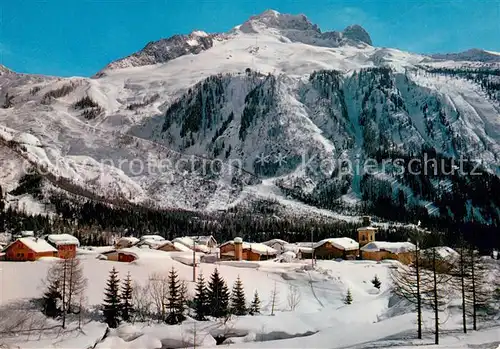 AK / Ansichtskarte Argentiere_74_Haute Savoie Vallee de Chamonix Sports d Hiver Pistes de Lognan Aiguille Verte et le Dru 