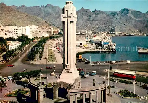 AK / Ansichtskarte Santa_Cruz_de_Tenerife Avenida de Anaga y Plaza Espana Santa_Cruz_de_Tenerife