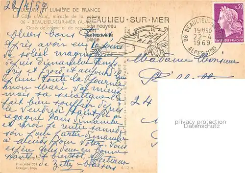 AK / Ansichtskarte Beaulieu sur Mer Vue panoramique Beaulieu sur Mer