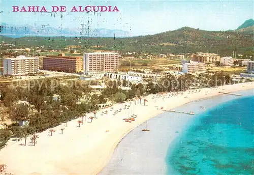 AK / Ansichtskarte Bahia_de_Alcudia Playa y hoteles vista aerea Bahia_de_Alcudia