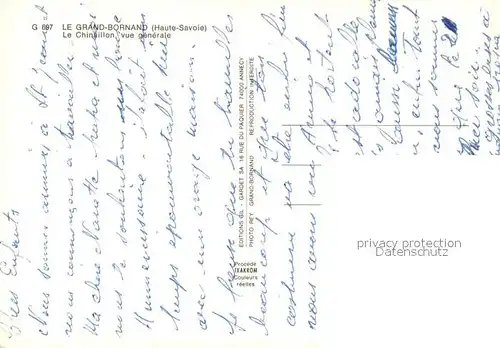 AK / Ansichtskarte Le_Grand Bornand Le Chinaillon vue generale Le_Grand Bornand