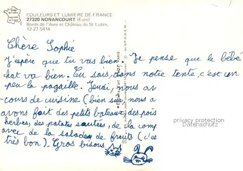 AK / Ansichtskarte Nonancourt Bords de l Avre Chateau de Saint Lubin Nonancourt