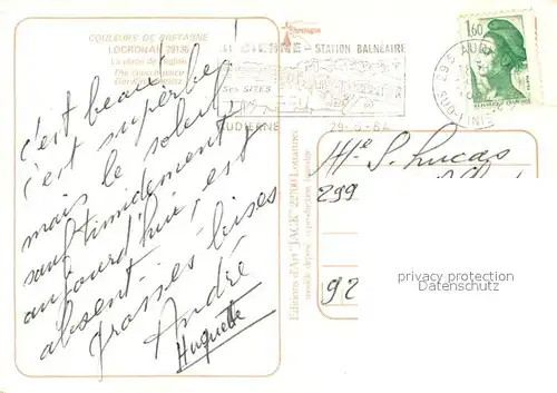 AK / Ansichtskarte Locronan Place de l eglise Locronan