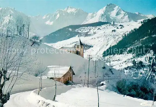 AK / Ansichtskarte Saint Francois Longchamp Chapelle Sainte Anne Chaine de Belledonne Alpes en hiver Saint Francois Longchamp