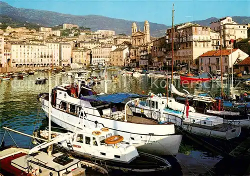 AK / Ansichtskarte Bastia_Corse Le vieux port Bateaux Eglise Saint Jean 