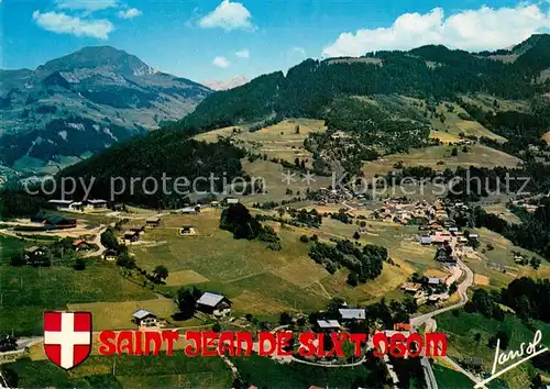 AK / Ansichtskarte Saint Jean de Sixt Vue generale aerienne Saint Jean de Sixt
